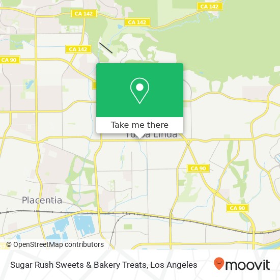 Mapa de Sugar Rush Sweets & Bakery Treats