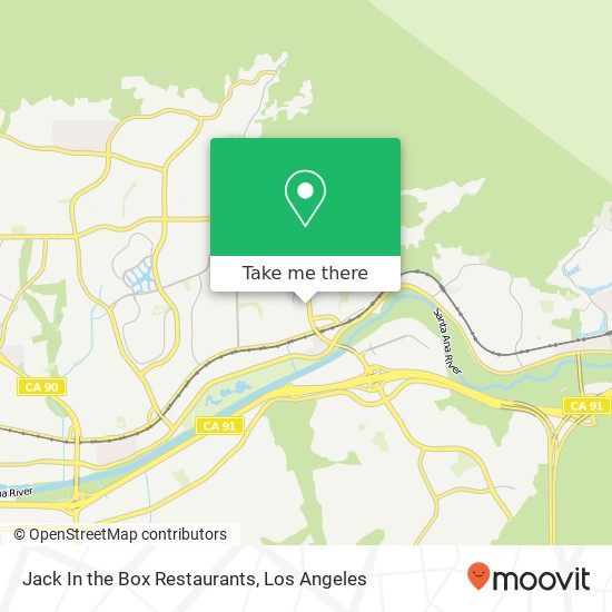 Mapa de Jack In the Box Restaurants