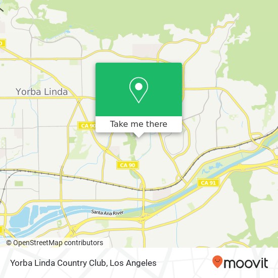 Mapa de Yorba Linda Country Club