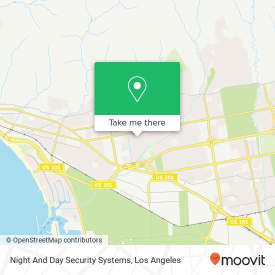 Night And Day Security Systems map