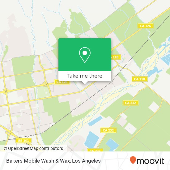 Mapa de Bakers Mobile Wash & Wax