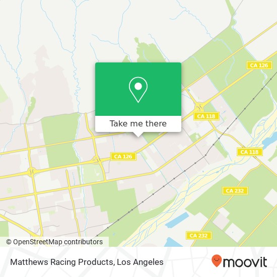 Mapa de Matthews Racing Products