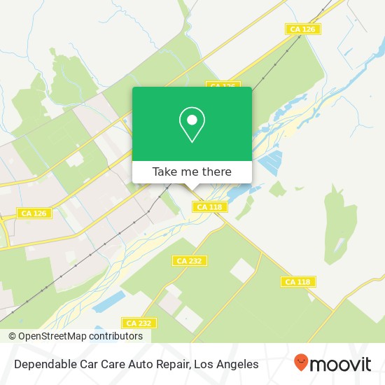 Dependable Car Care Auto Repair map