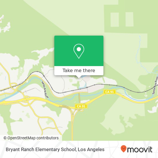 Bryant Ranch Elementary School map