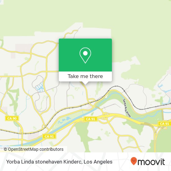 Yorba Linda stonehaven Kinderc map