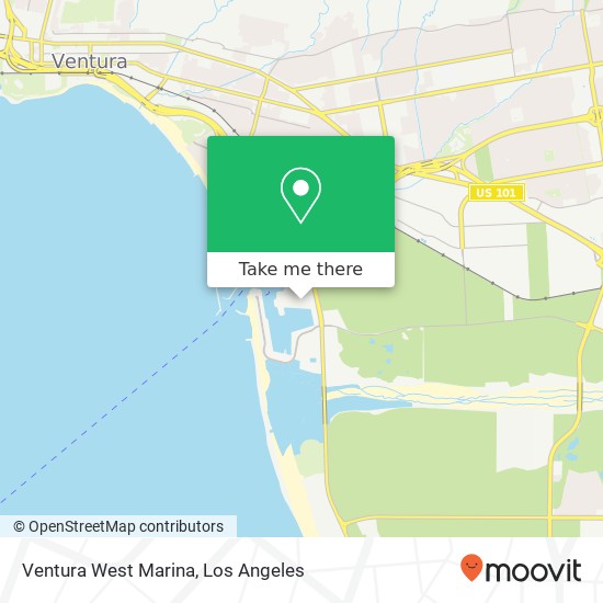 Ventura West Marina map