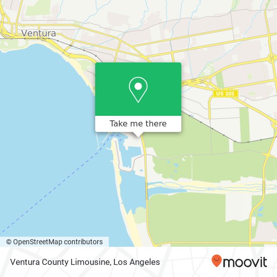 Mapa de Ventura County Limousine