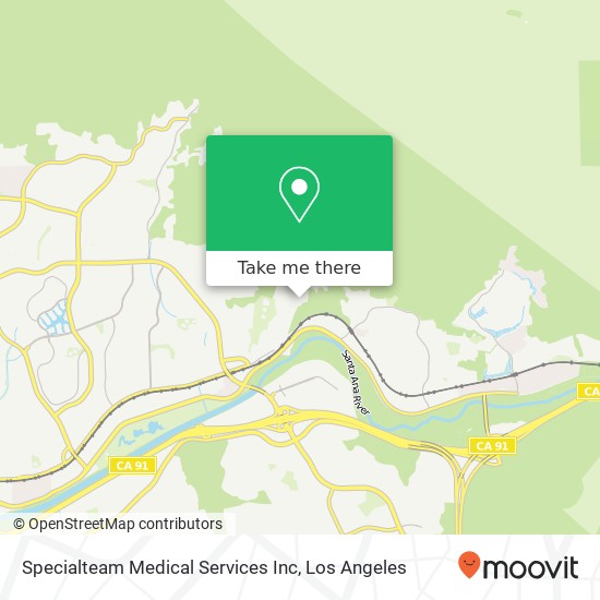 Specialteam Medical Services Inc map