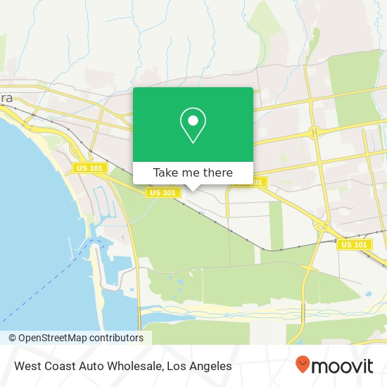West Coast Auto Wholesale map