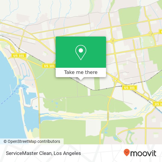 Mapa de ServiceMaster Clean