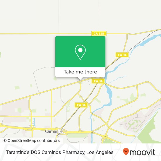 Tarantino's DOS Caminos Pharmacy map