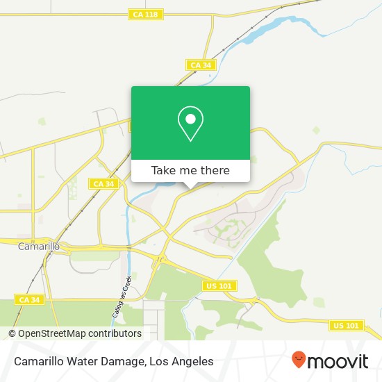 Mapa de Camarillo Water Damage