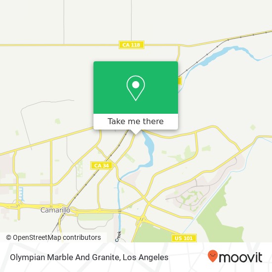 Mapa de Olympian Marble And Granite