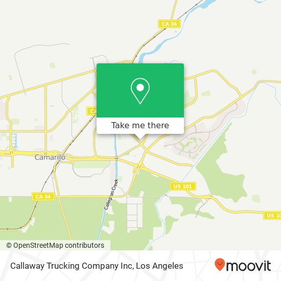 Mapa de Callaway Trucking Company Inc