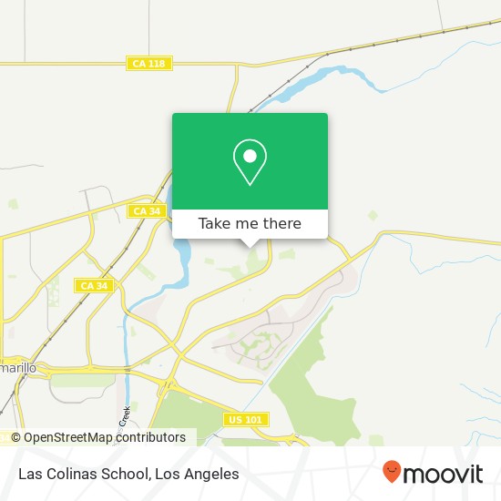 Mapa de Las Colinas School