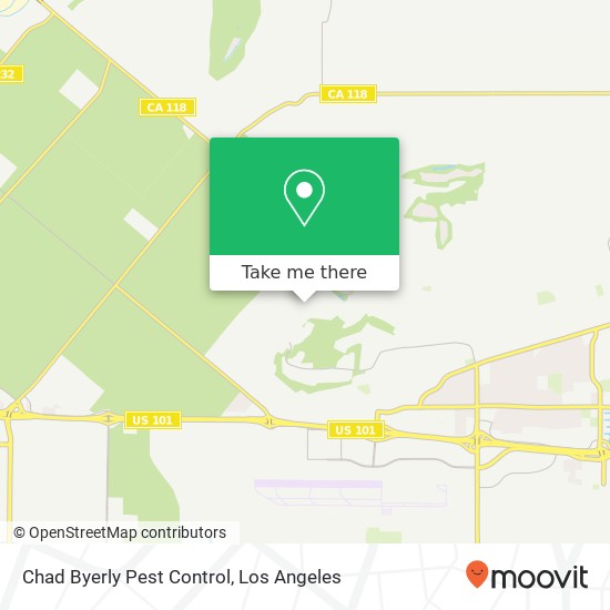 Chad Byerly Pest Control map