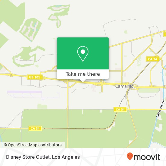 Disney Store Outlet map