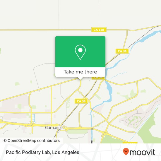 Pacific Podiatry Lab map