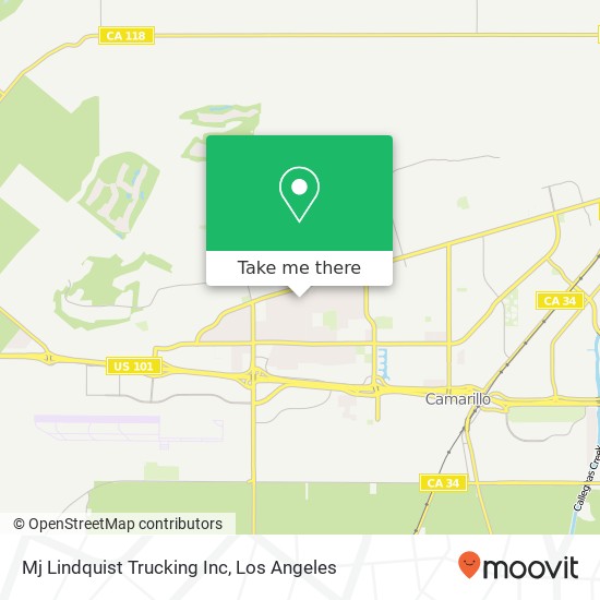 Mapa de Mj Lindquist Trucking Inc