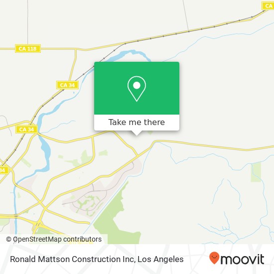 Ronald Mattson Construction Inc map