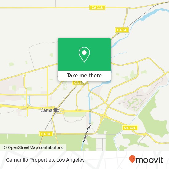 Mapa de Camarillo Properties