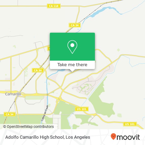 Adolfo Camarillo High School map