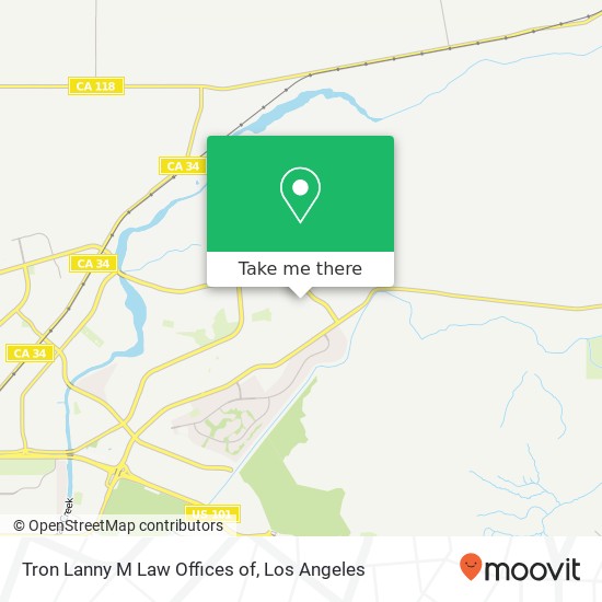 Tron Lanny M Law Offices of map