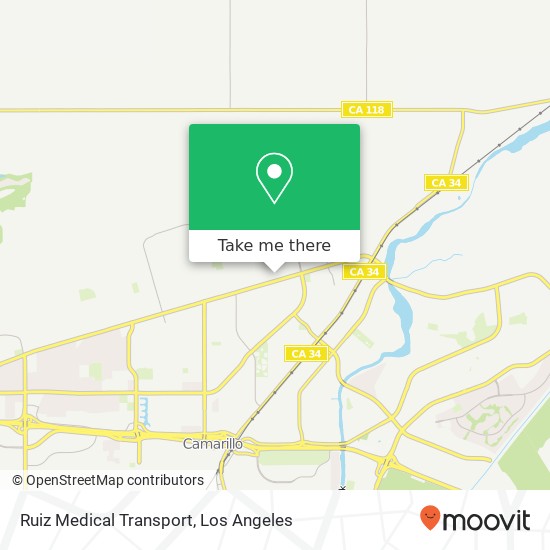 Mapa de Ruiz Medical Transport
