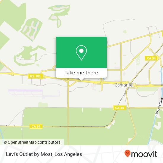 Levi's Outlet by Most map