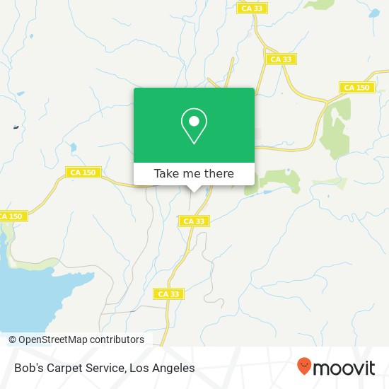 Bob's Carpet Service map