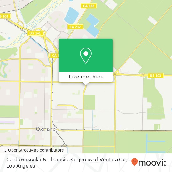 Cardiovascular & Thoracic Surgeons of Ventura Co map