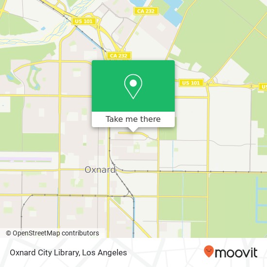 Mapa de Oxnard City Library