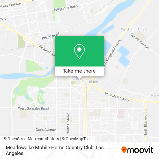 Meadowalke Mobile Home Country Club map