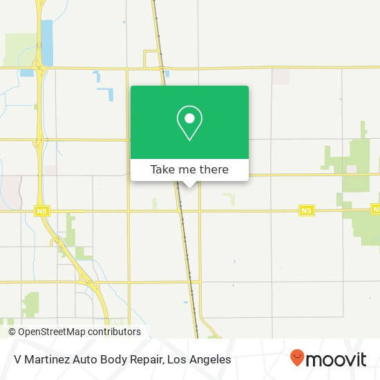 Mapa de V Martinez Auto Body Repair
