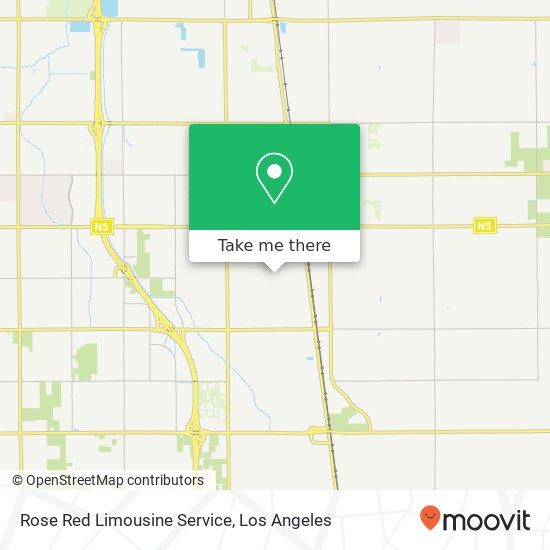 Rose Red Limousine Service map