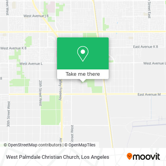 Mapa de West Palmdale Christian Church