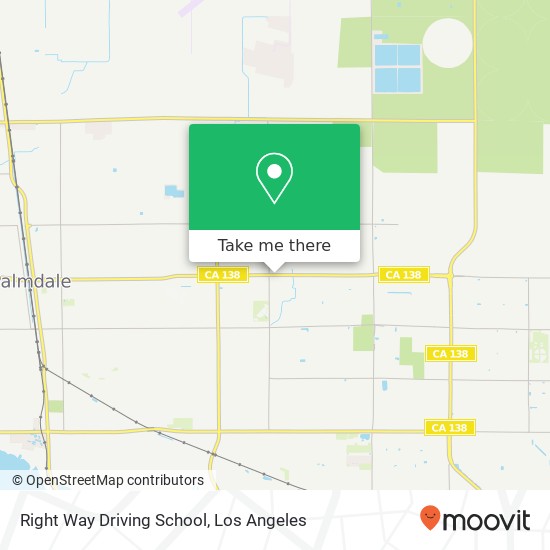 Right Way Driving School map