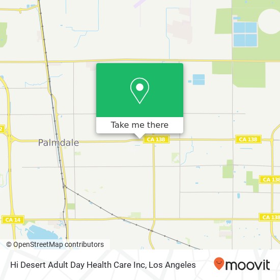 Hi Desert Adult Day Health Care Inc map