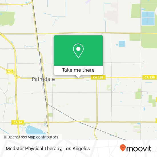 Mapa de Medstar Physical Therapy