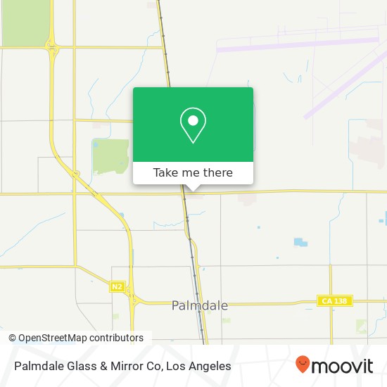 Palmdale Glass & Mirror Co map
