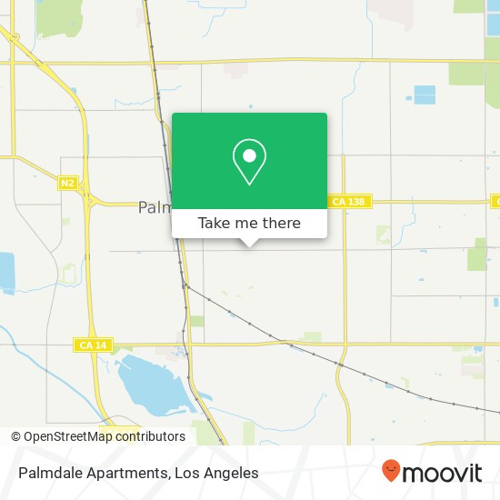 Palmdale Apartments map