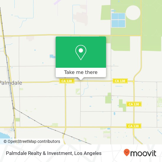 Palmdale Realty & Investment map