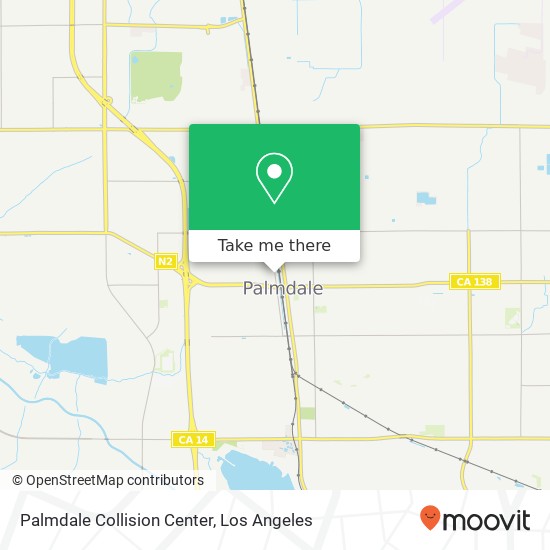 Mapa de Palmdale Collision Center
