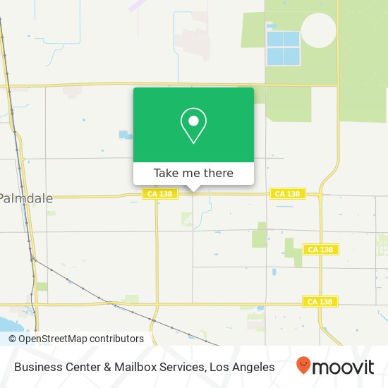 Mapa de Business Center & Mailbox Services