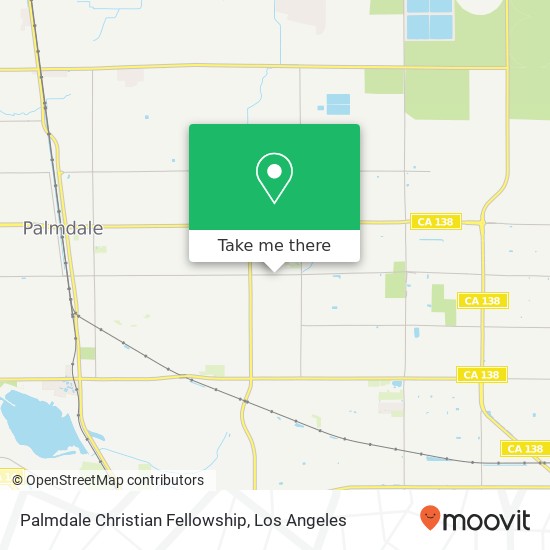 Mapa de Palmdale Christian Fellowship