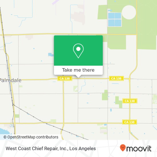 Mapa de West Coast Chief Repair, Inc.