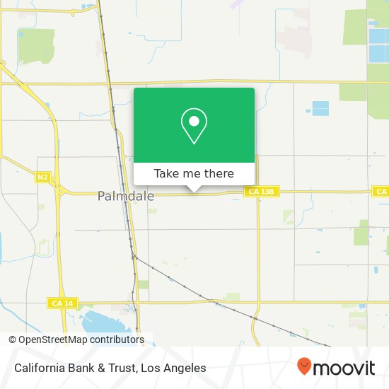 California Bank & Trust map