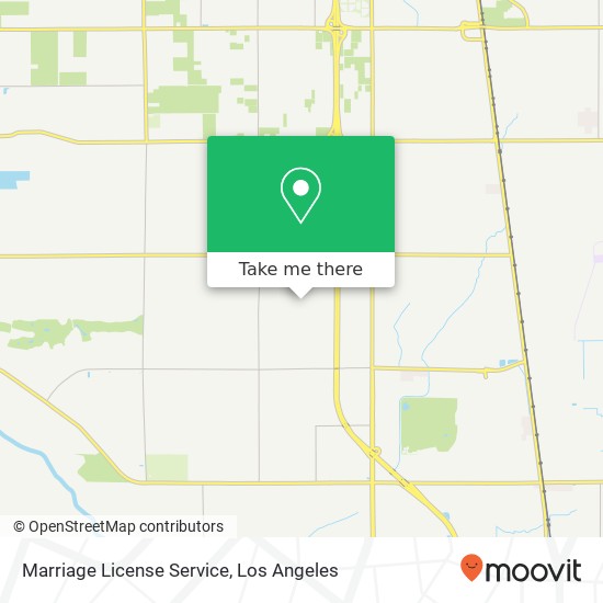 Marriage License Service map