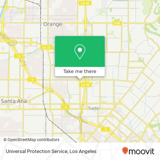 Universal Protection Service map