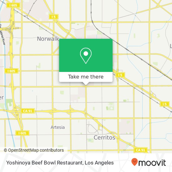 Mapa de Yoshinoya Beef Bowl Restaurant